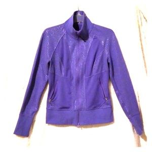 Zella purple zip up sweater